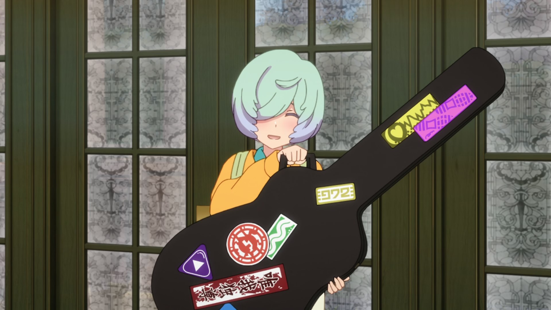 Fuu with the guitar case of her old friend Aya